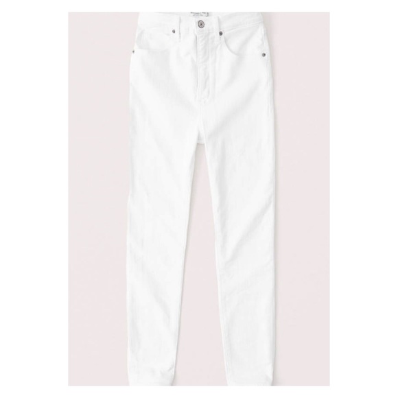 🤍HOST PICK 🤍White Abercrombie Jean - Picture 2 of 7